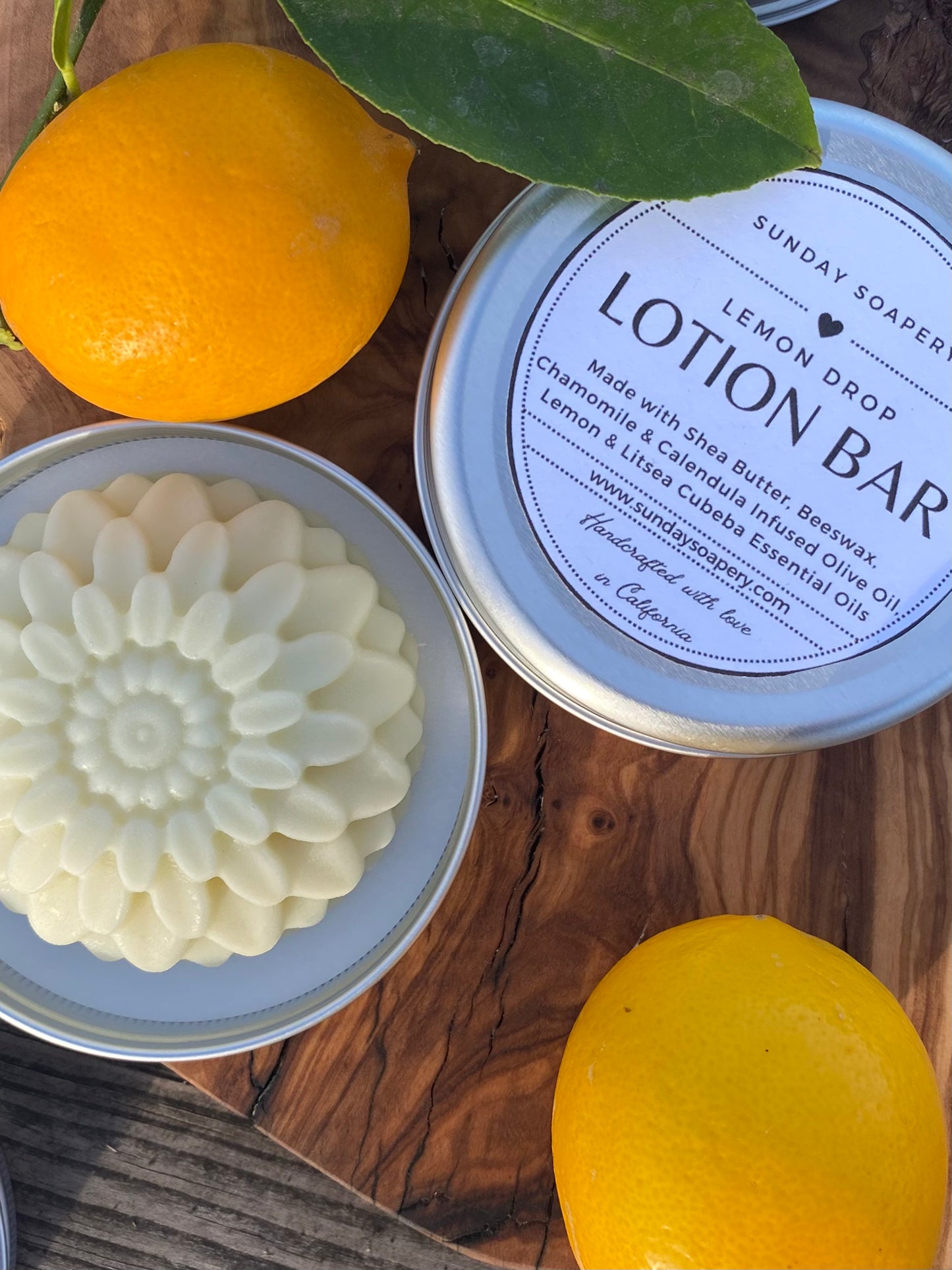 Solid Lotion Bar — Lemon Drop