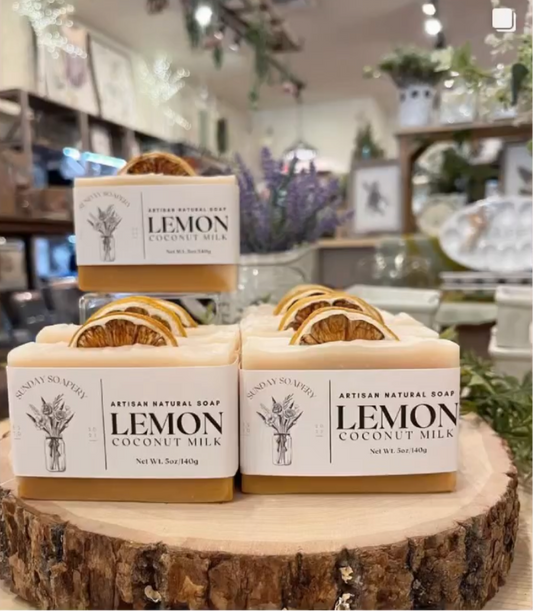 Lemon Coconut Milk Large Bar Soap