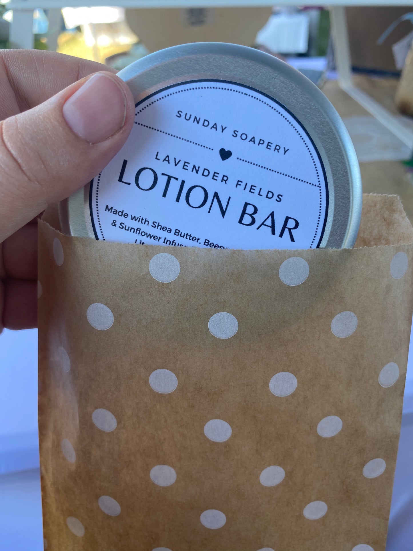 Solid Lotion Bar — Lavender