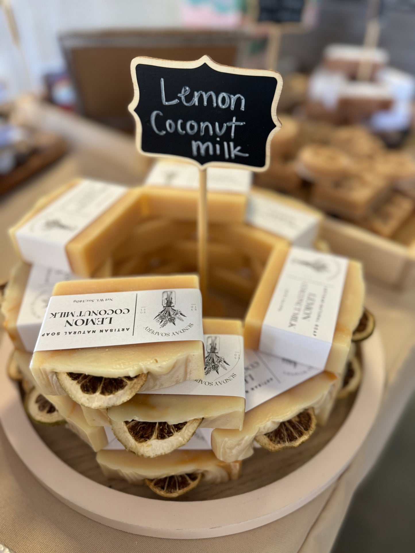 Lemon Coconut Milk Large Bar Soap