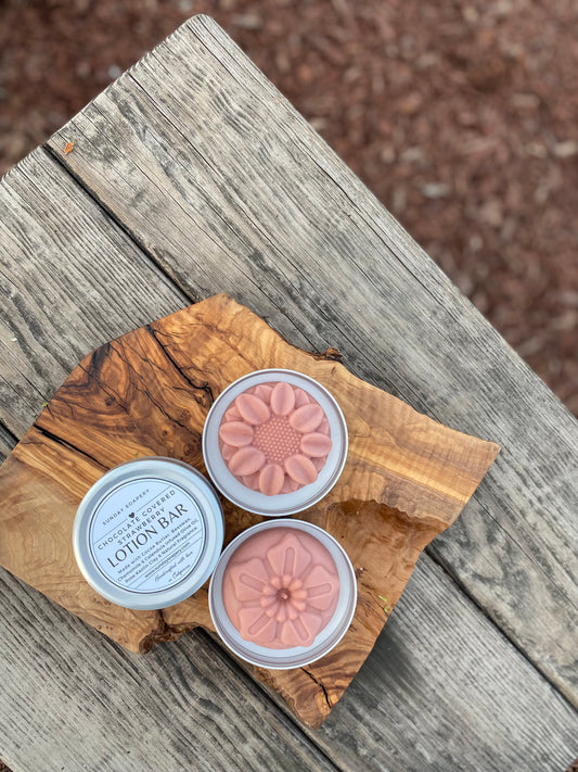 Solid Lotion Bar — Chocolate Covered Strawberry
