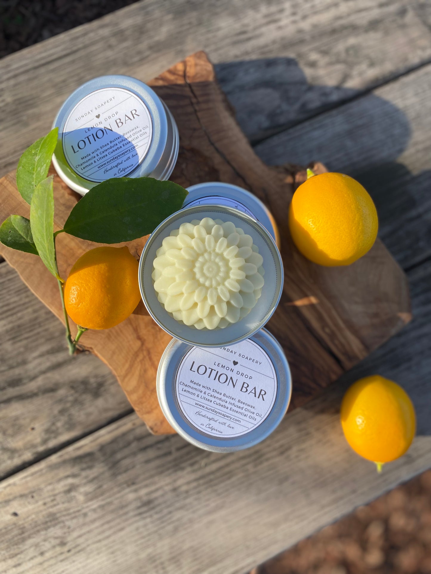 Solid Lotion Bar — Lemon Drop