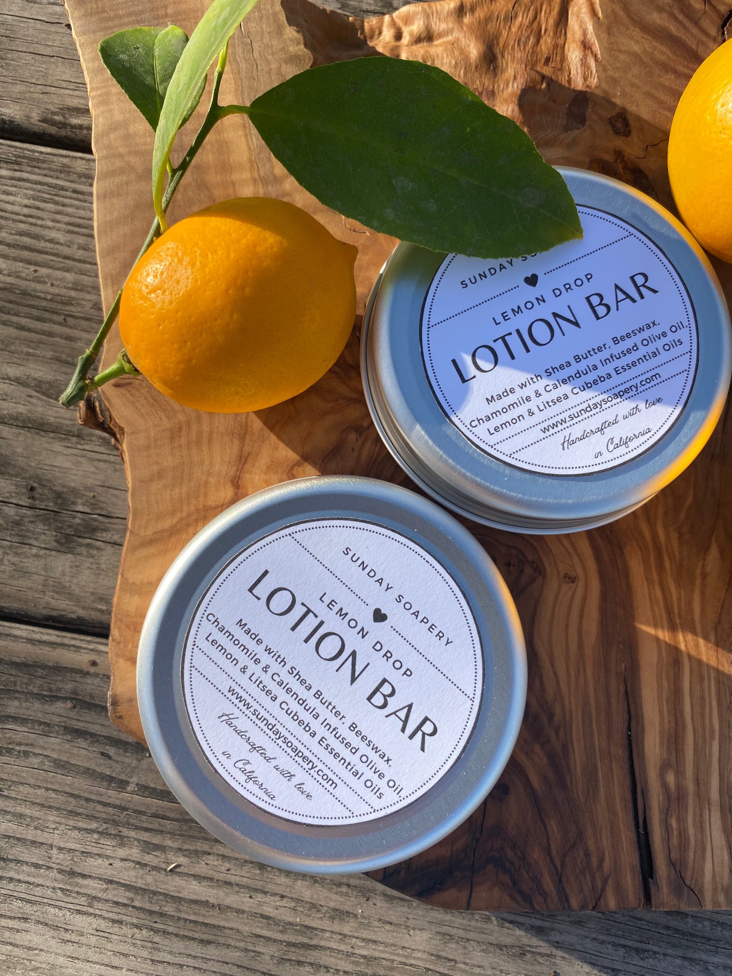 Solid Lotion Bar — Lemon Drop