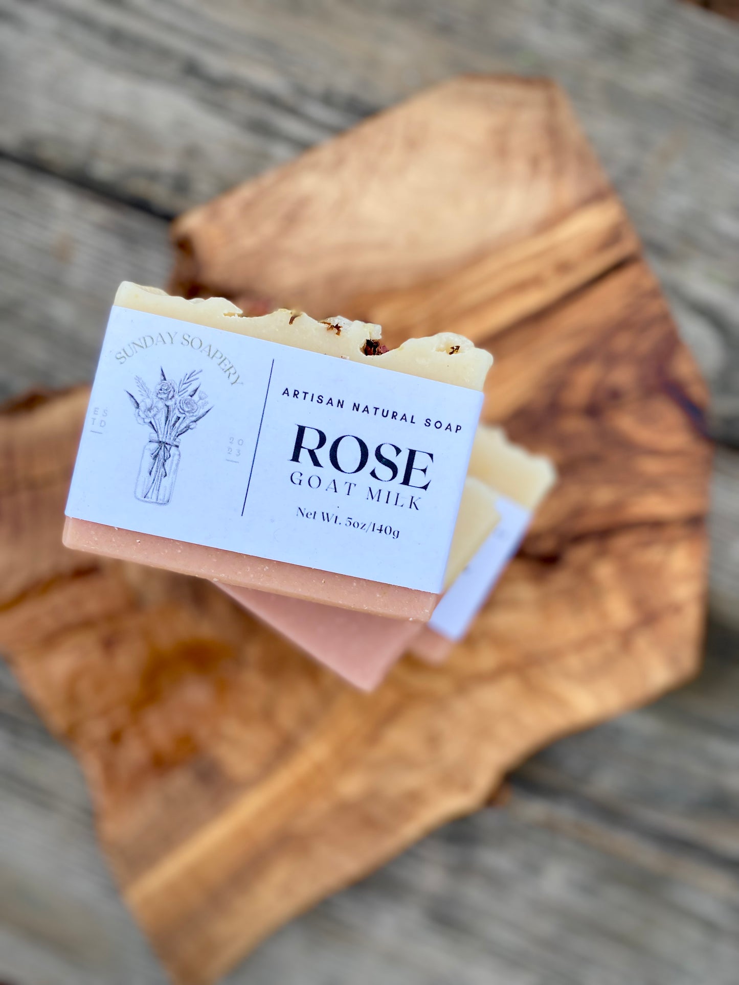 Rose Goat Milk Large Bar Soap